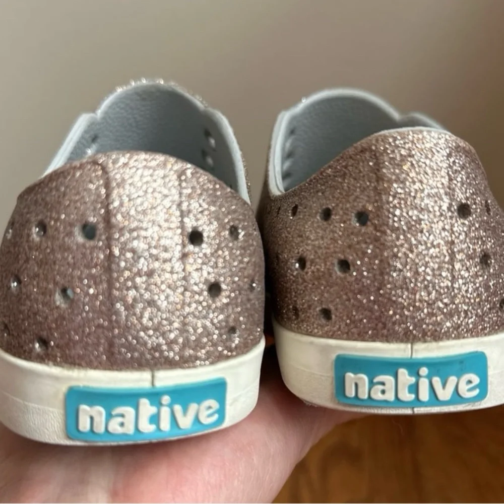 Native Shoes Girls Size C11 Glitter - Picture 4 of 6